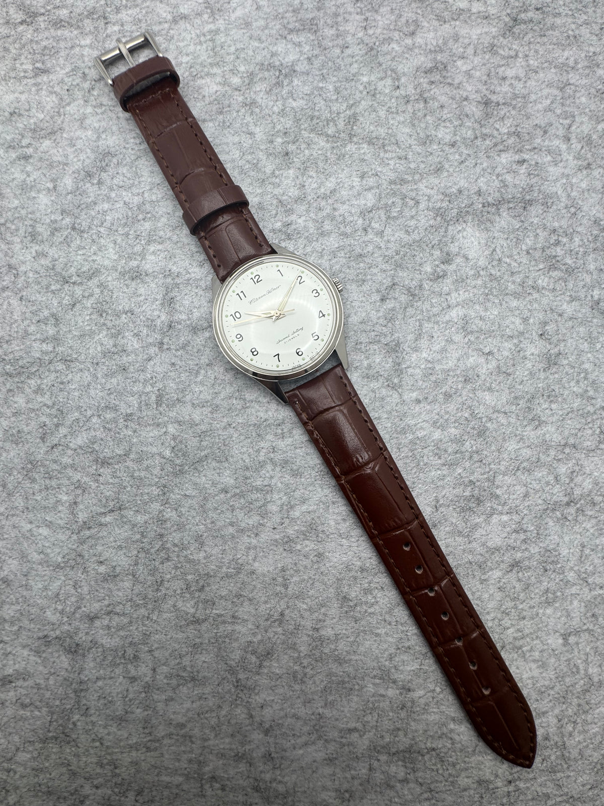 Citizen Homer Second Setting – 21 Jewels – JNR Railway Watch – Shōwa 44 / 1969 – originale Eisenbahner-Dienstuhr - frisch revidiert