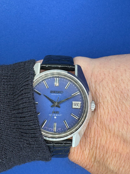 King Seiko 5625-7000 Hi-Beat – seltenes blaues Zifferblatt (Juni 1970), im Januar 2026 komplett revidiert