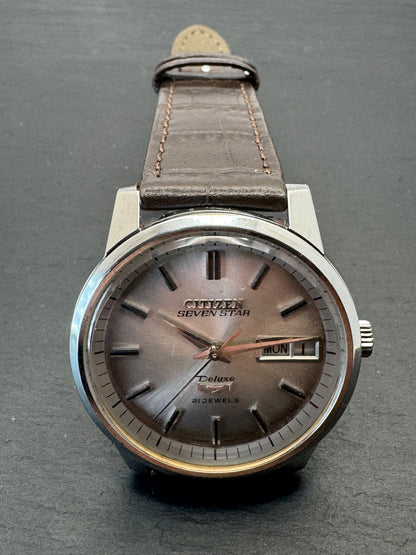 Citizen Seven Star Deluxe Automatic – März 1968 – Tropical Dial – 21 Jewels