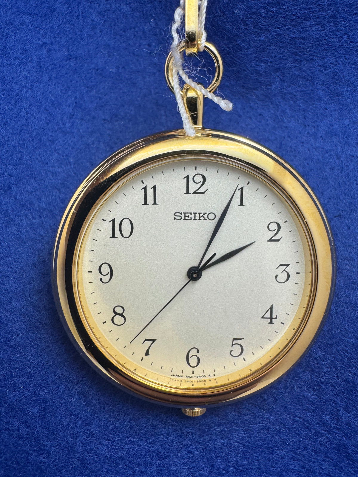 Seiko Taschenuhr Olympische Winterspiele Nagano 1998 – Ref. 7N01-9A00 – ungetragen mit Box