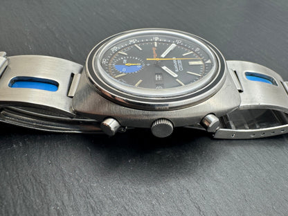 Seiko 5 Sports JDM Speed-Timer 6139-7020 – Caliber 6139, 21 jewels, Suwa Seikosha – Inner bezel, blue regatta counter – May 1971 – freshly serviced