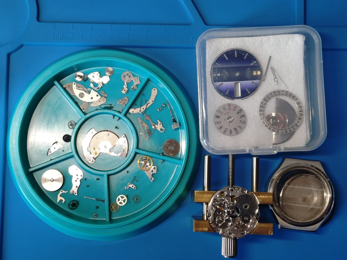 Seiko Lord Matic Special 5206-6090 – Calibre 5206, 23 rubis, Daini Seikosha – cadran bleu, verre minéral triple facette – novembre 1972 – fraîchement révisée