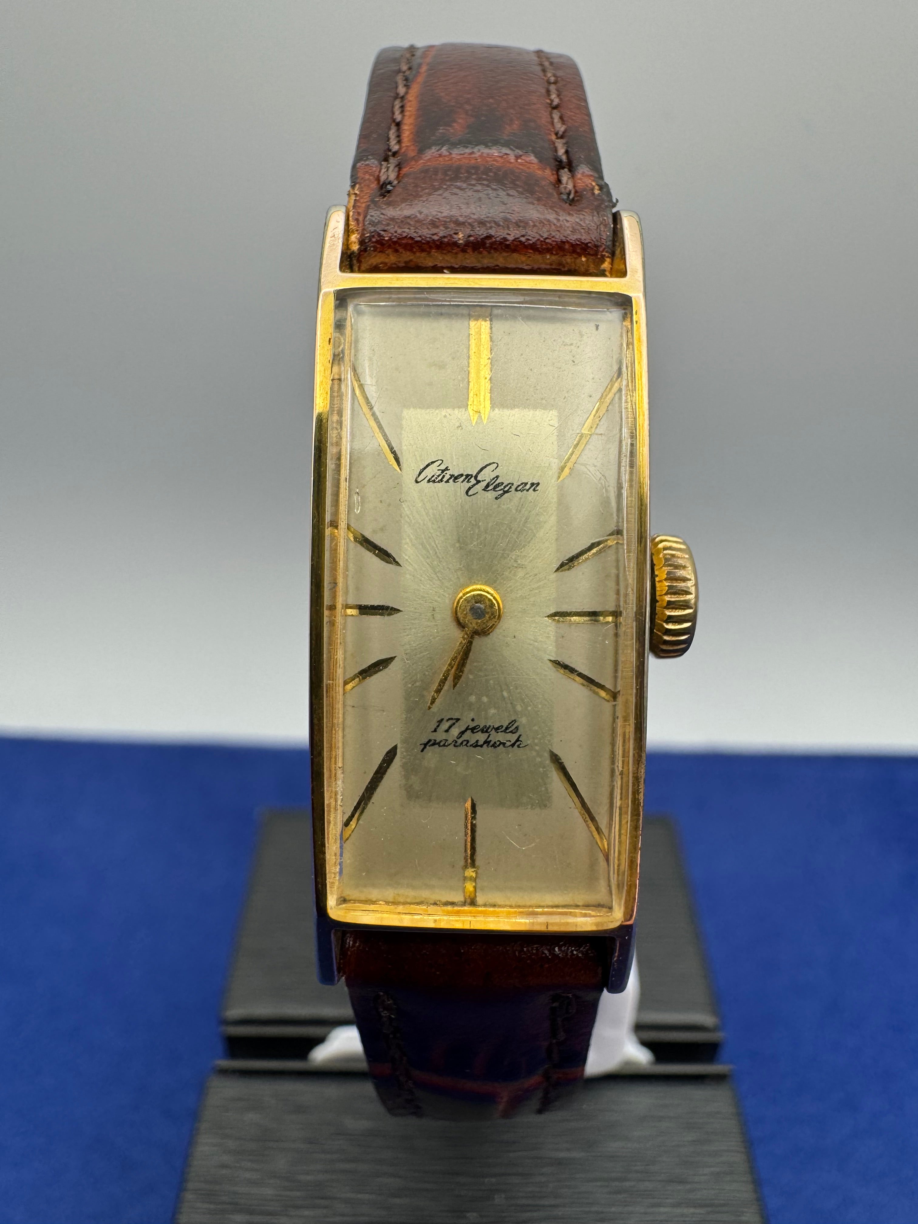 citizen 時計 ポストモダン mid-century Citizen Elegant – 17 Jewels Parashock – Hand-wound ladies