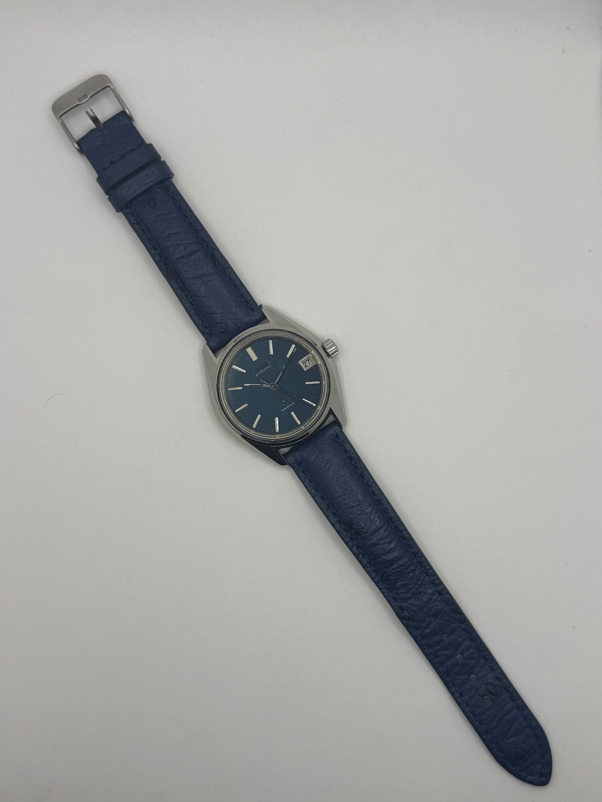 Rarity: Citizen Highness 36000 – Ref. 4-740203 Y – Caliber 7430, 36,000 bph automatic, chronometer quality – blue dial – October 1971 – freshly serviced