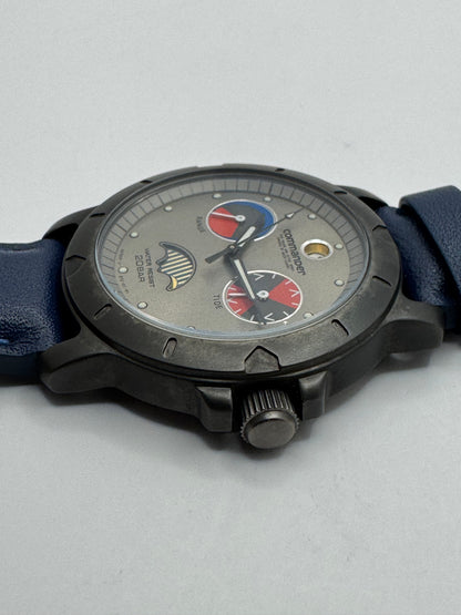 Ricoh Elemex „Commander" Multifunktion (1991) – Vintage Sport-Tool-Watch mit Tide-Indikator, Sonnen-Phasenanzeige und 20-BAR-Wasserdichtigkeit – Ref. 872001
