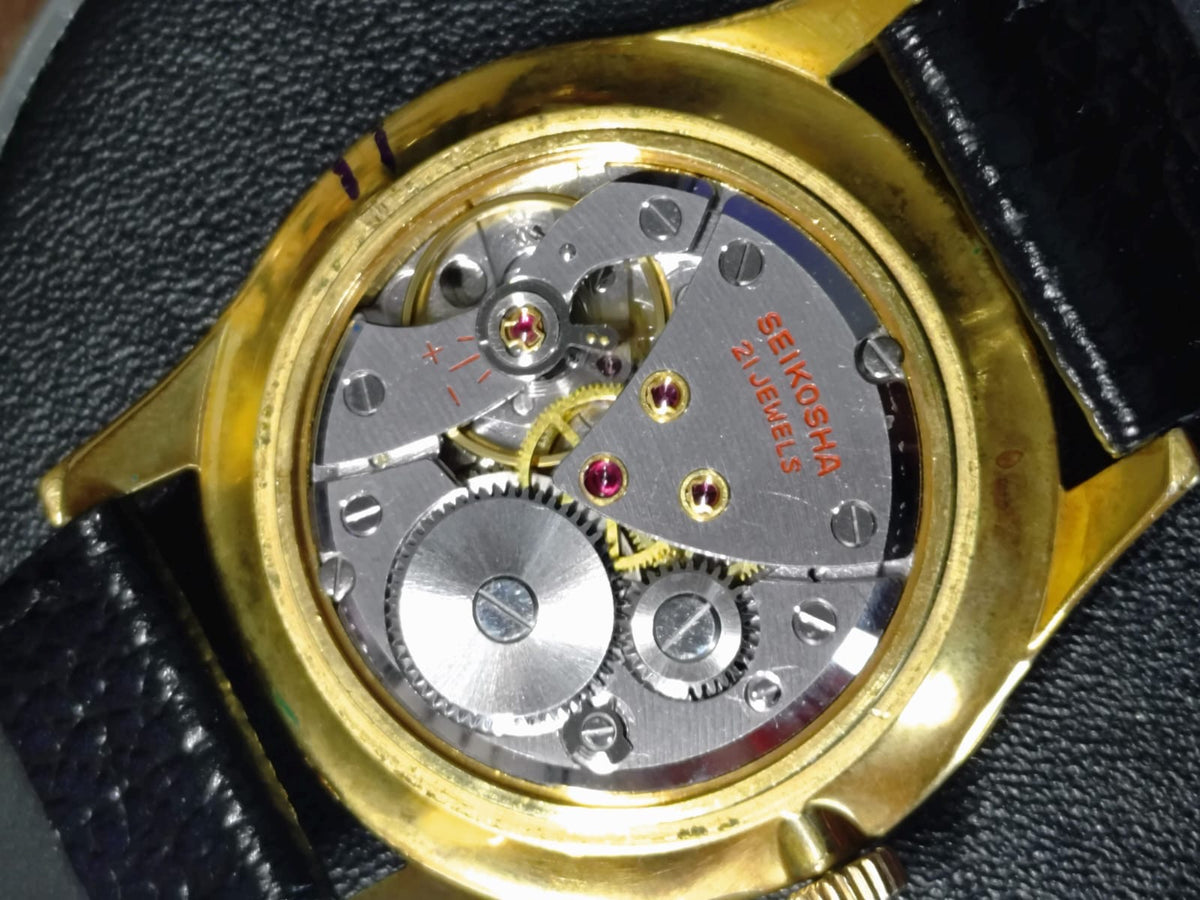 Seiko Cronos Self Dater – Réf. J15016E – Mouvement Cronos, 21 rubis, remontage manuel – Daini Seikosha, 1963 – récemment révisée