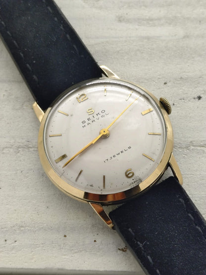Seiko Marvel – Ref. J13010 – Manual wind, 17 jewels, Suwa Seikosha – 14K gold-filled – January 1958 – freshly serviced