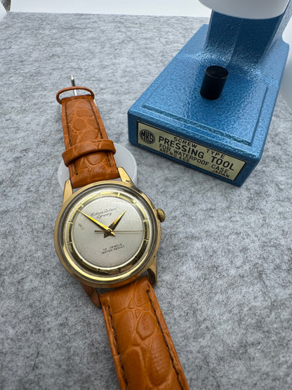 Citizen Deluxe „Guppy", Referenz 130901, 19 Jewels – Handaufzug – gesuchte Zifferblattvariante, frisch in Japan revidiert