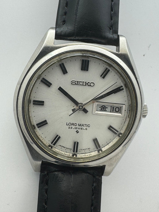 Seiko Lord Matic 5606-7070 – Calibre 5606A, 23 rubis, Suwa Seikosha – Boîtier monocoque – Mars 1969 – fraîchement révisée