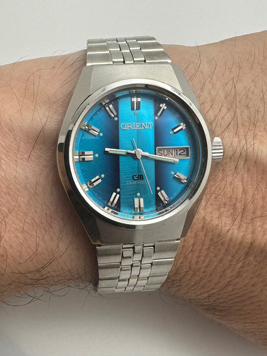 Orient GM Automatic 25 Jewels - Turquoise Dial - 1970s