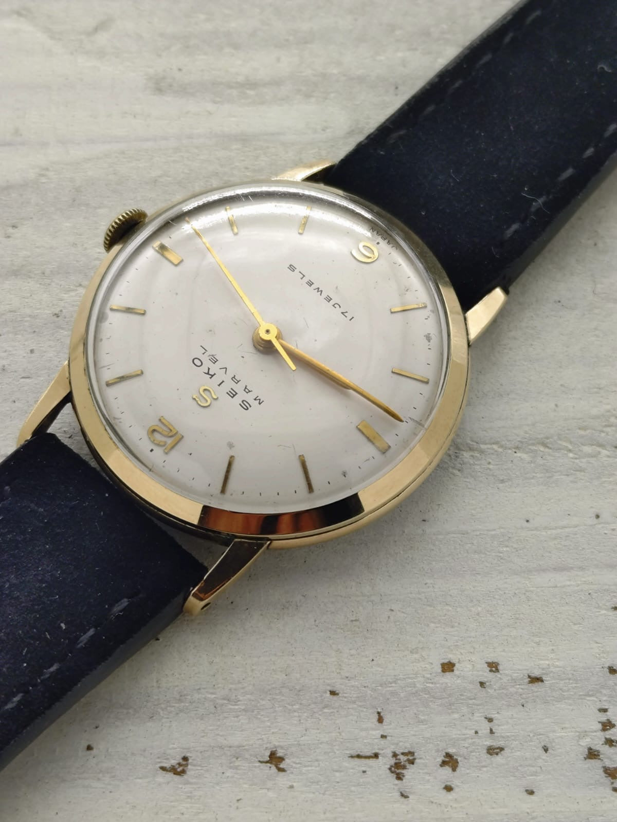 Seiko Marvel – Ref. J13010 – Manual wind, 17 jewels, Suwa Seikosha – 14K gold-filled – January 1958 – freshly serviced