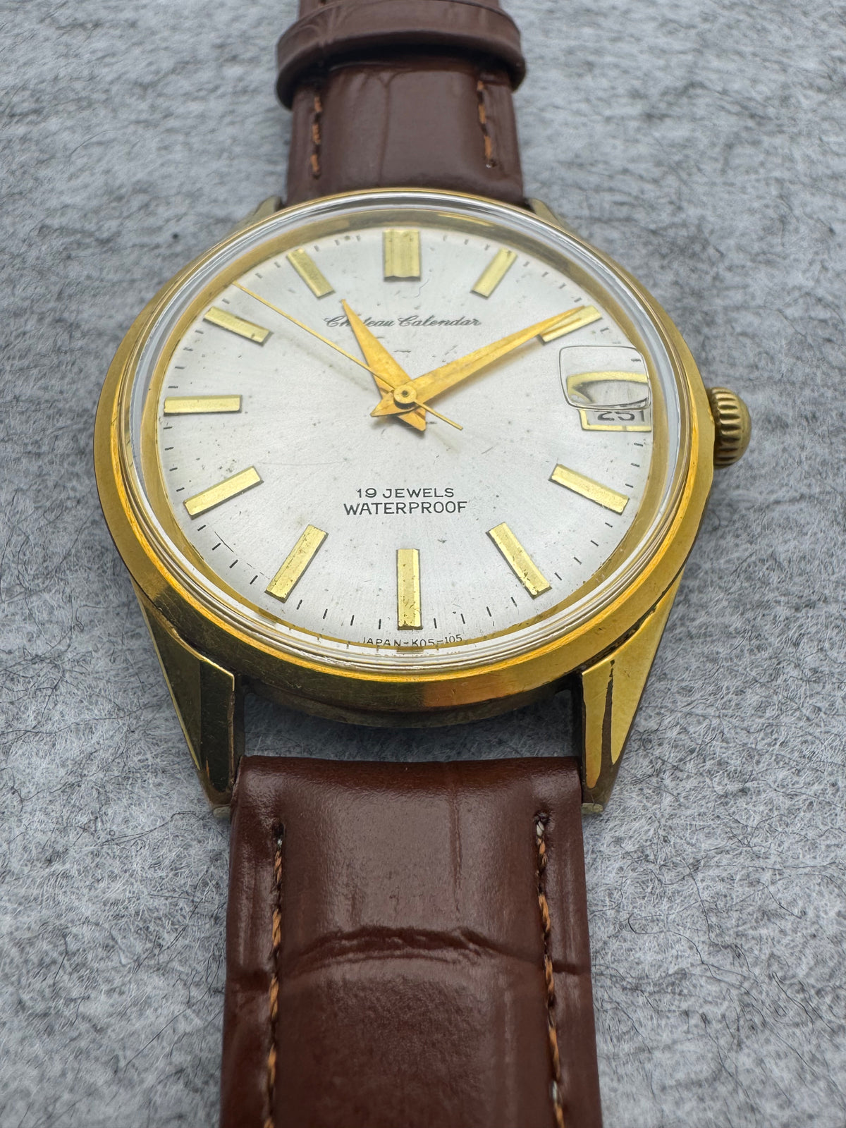 Chateau Calendar – Takano – 19 Jewels – Manual wind – February/March 1962 – Japan, freshly serviced