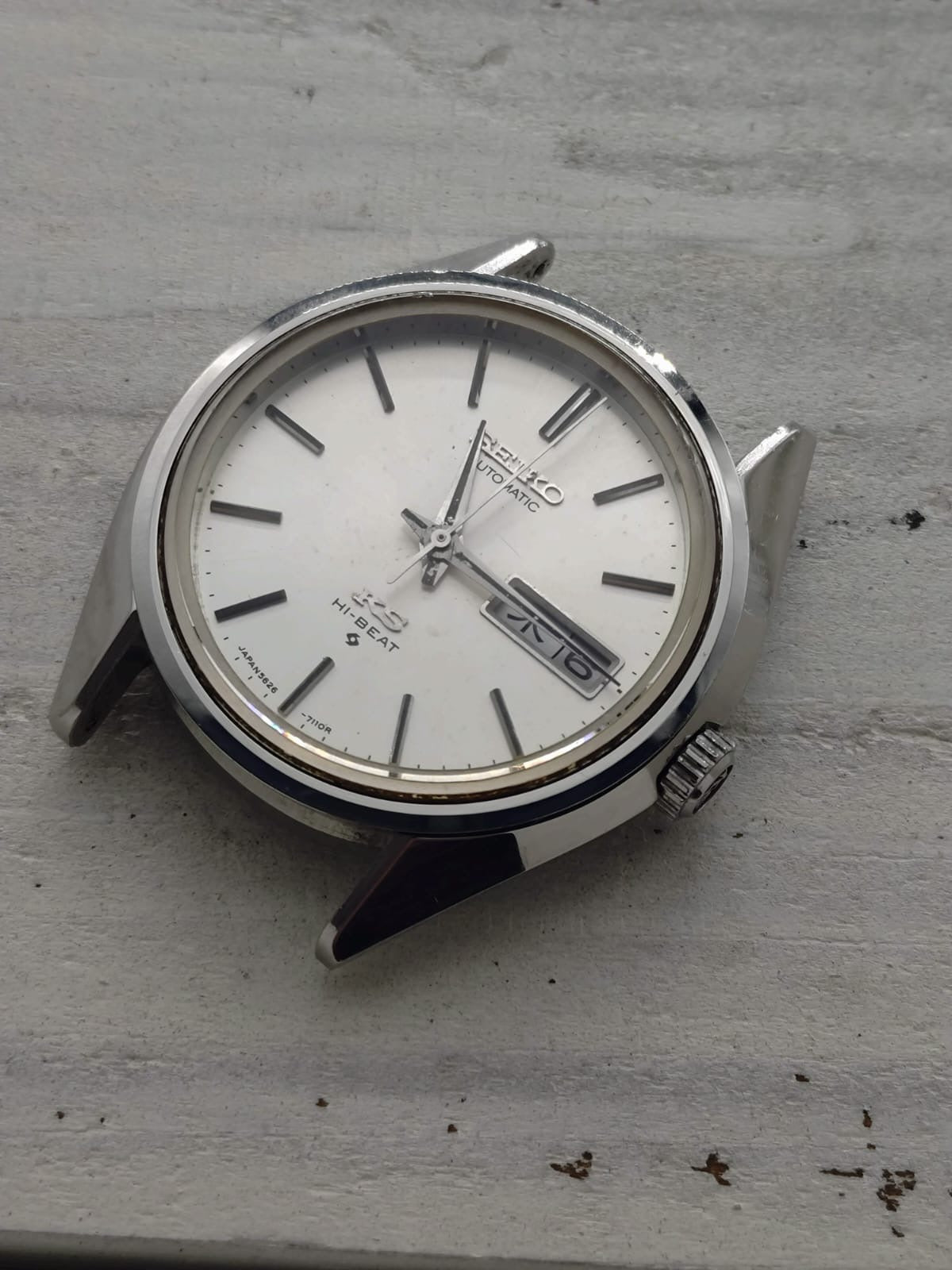 King Seiko Hi-Beat 5626-7113 – Caliber 5626A, Suwa Seikosha – Stainless steel – June 1974 – freshly serviced
