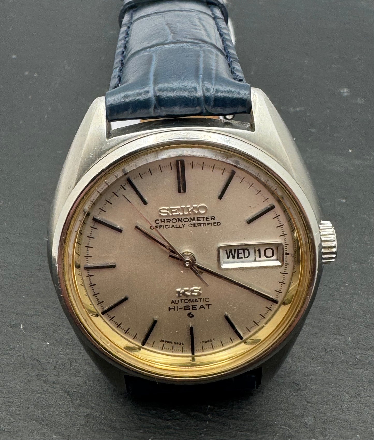 Vintage King Seiko Chronometer Officially Certified Hi-Beat Ref. 5626-7060 (Juni 1970) – „56KS" Suwa-Manufaktur, JCA-zertifiziert