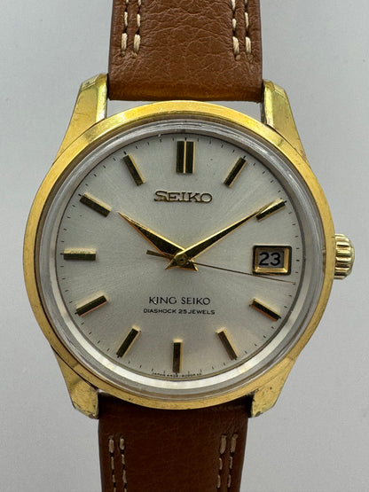 King Seiko 44KS – Ref. 4402-8000 – Caliber 4402A, manual wind with hacking seconds, Daini Seikosha – medallion case back – September 1966 – freshly serviced