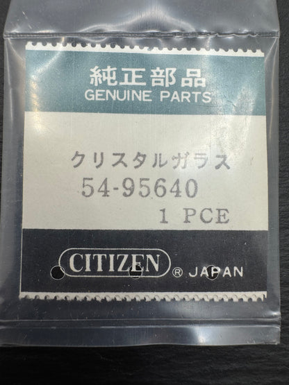 Citizen Watch Glass 54-95640 – 24.9 × 23.8 mm – square – Crystal Glass (Mineral Glass) including original gasket – Vintage Watch Glass – NOS