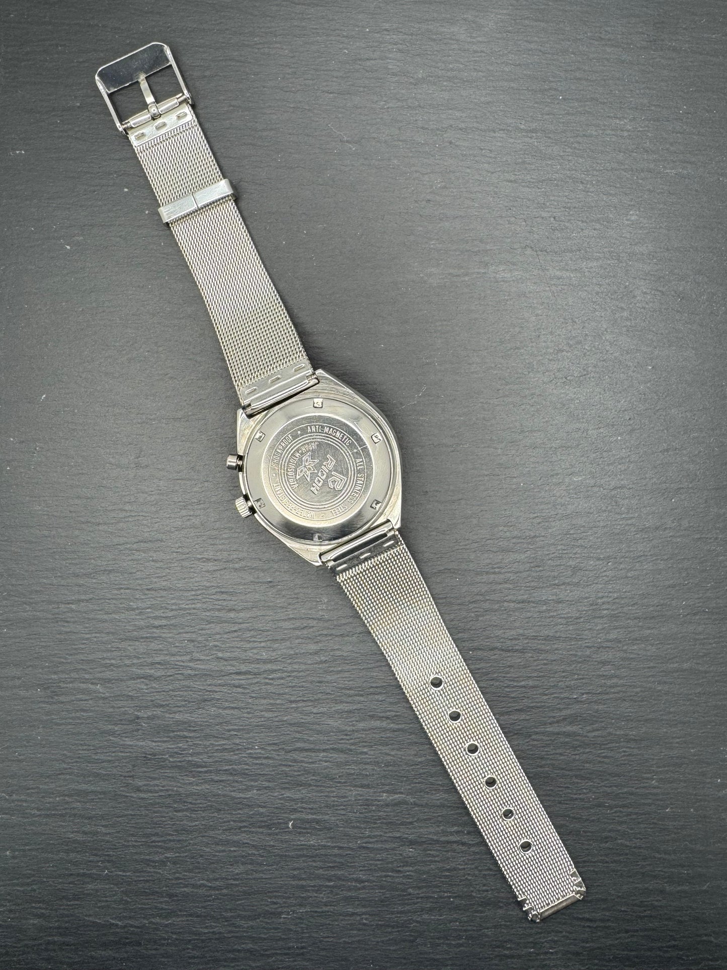 Ricoh Automatic Day-Date, 17 Jewels, schwarzes Zifferblatt mit römischer Minuterie, frisch in Japan revidiert