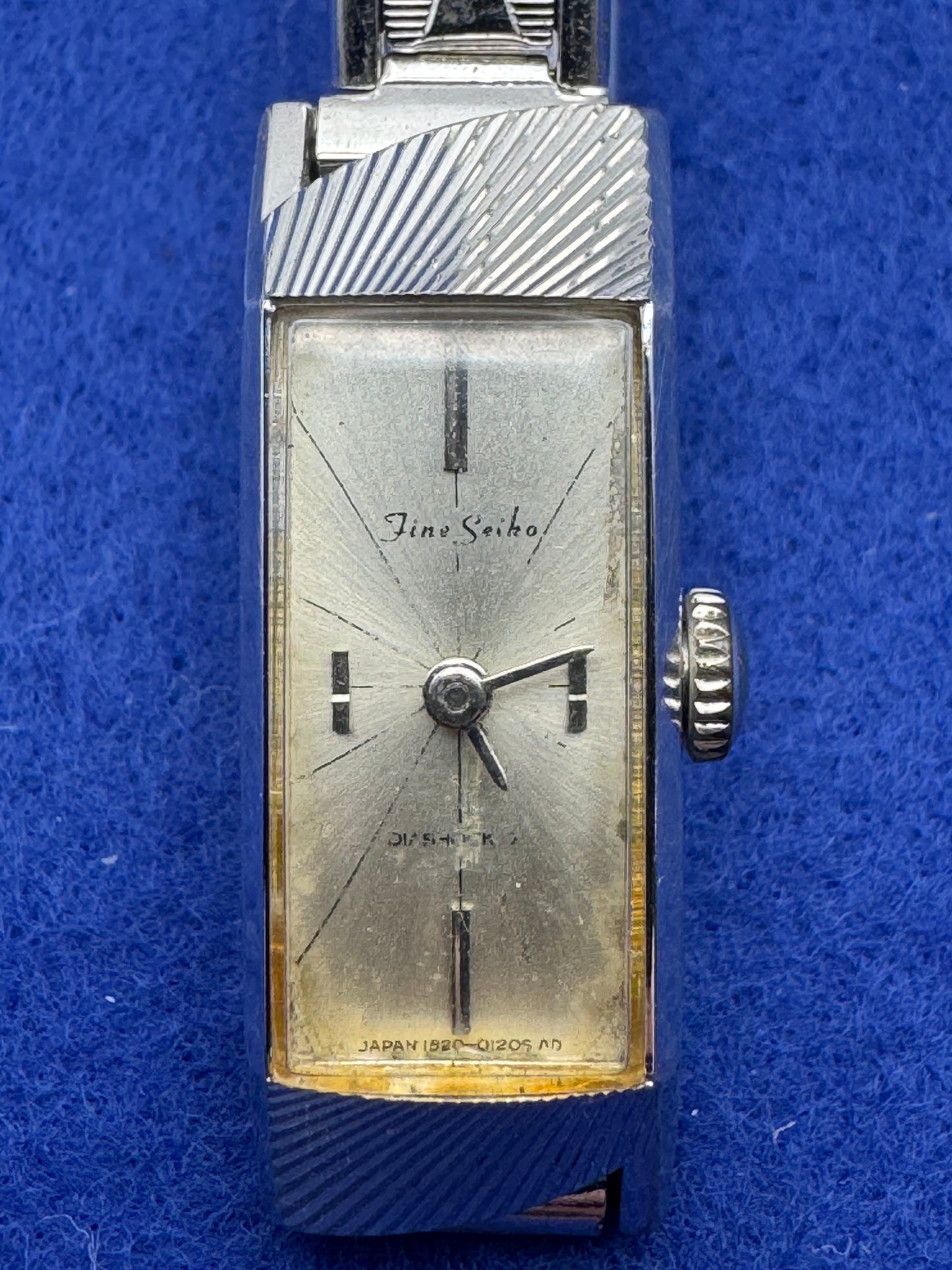 Seiko 1520-3080 – Vintage-Damenuhr (April 1975) vergoldet mit Stretchband