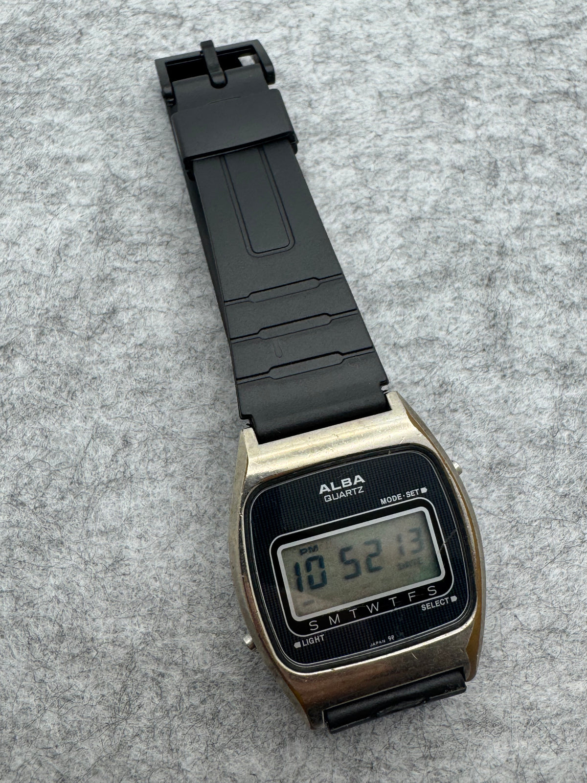 ALBA Quartz Y723-4000 – Juni 1989 - digitale Seiko-Zweitmarke mit Displaybeleuchtung – revidiert