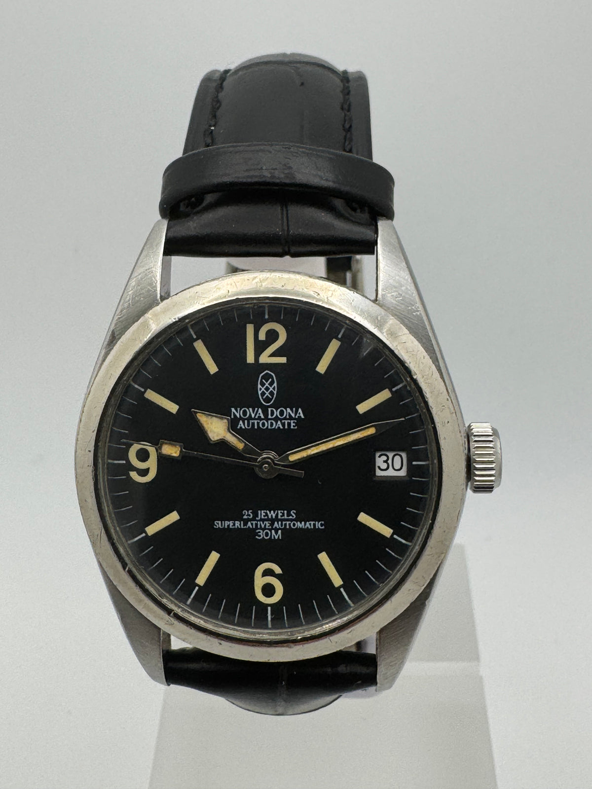 Nova Dona Autodate – Japan's first magazine project watch – ETA 2824-2, exhibition case back – Serviced early 2026