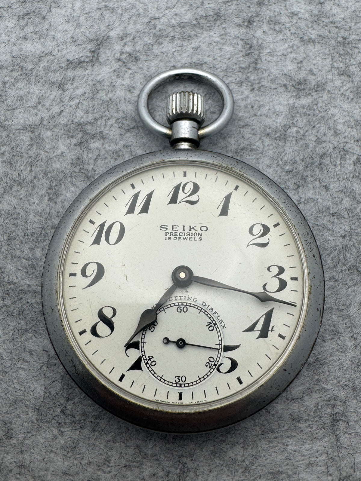 Seiko Precision Second Setting – 19 rubis – JNR Hokkaido – Shōwa 44 / 1969