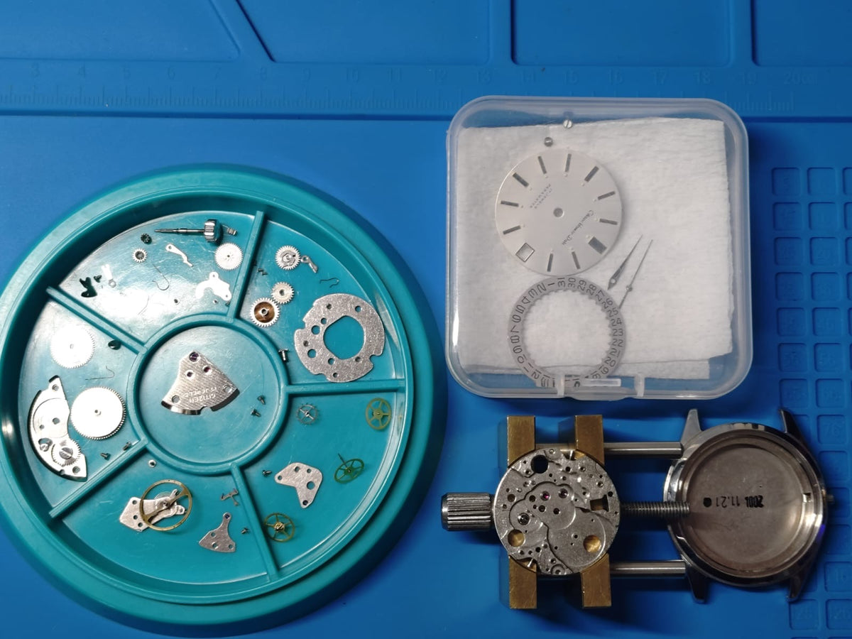 Citizen Homer Date « Parawater » – Réf. 63-1019 – Calibre Homer, 17 rubis, remontage manuel – Acier inoxydable – Mars 1969 – fraîchement révisée
