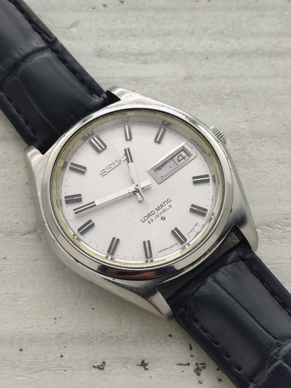 Seiko Lord Matic 5606-7070 – Calibre 5606A, 23 rubis, Suwa Seikosha – Boîtier monocoque – Mars 1969 – fraîchement révisée