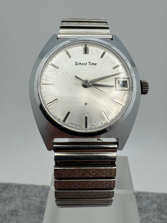 Seiko Tomony „School Time" – Handaufzug mit Datum – japanische Schüleruhr der 1970er, Ref. 5000-6000