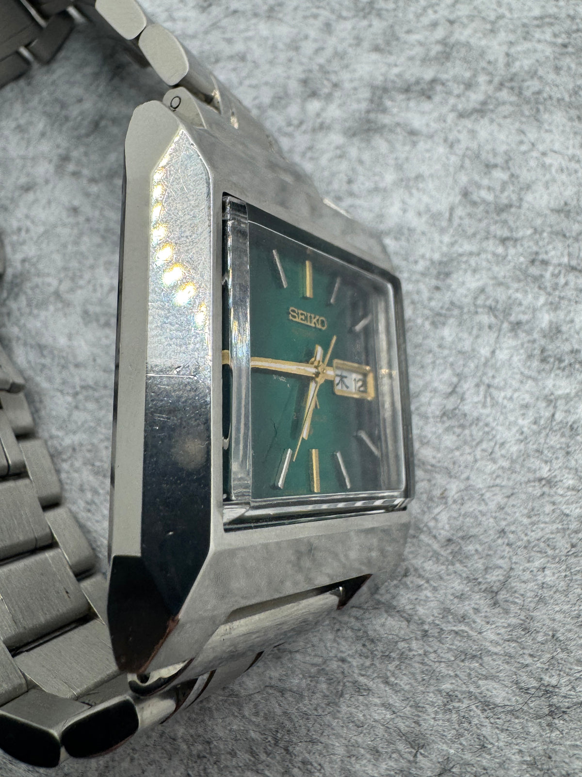 Seiko Lord Matic 5606-5160 – Automatique – cadran TV vert – janvier 1974 – 25 rubis – fraîchement révisée