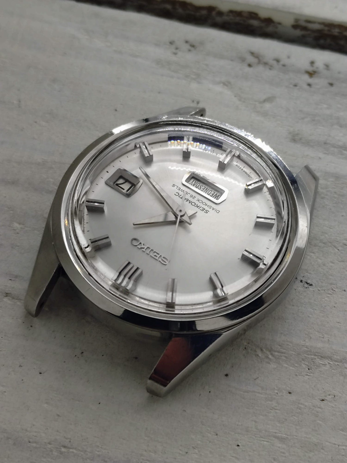 Seiko Seikomatic Weekdater – Ref. 6206-8130 – Kaliber 6206B, Automatik, Suwa Seikosha – Juni 1966 – frisch revidiert