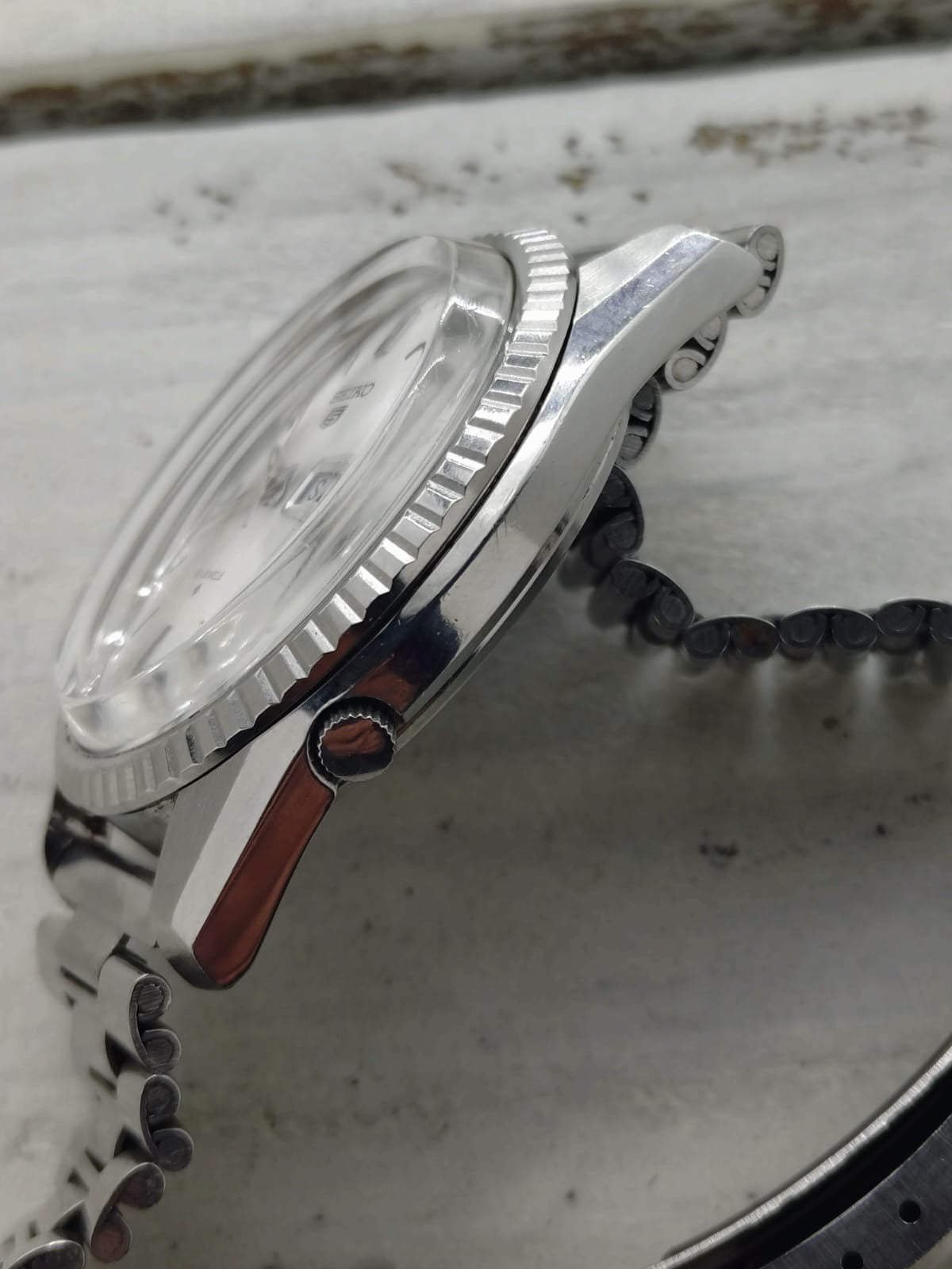 Seiko 5 – Réf. 6119-8031 – Calibre 6119, 21 rubis, Suwa Seikosha – lunette cannelée – juillet 1968 – fraîchement révisée