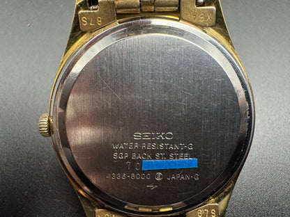 Seiko Type II Quartz 4336-8000 (Oktober 1977), goldfarben, guter Originalzustand