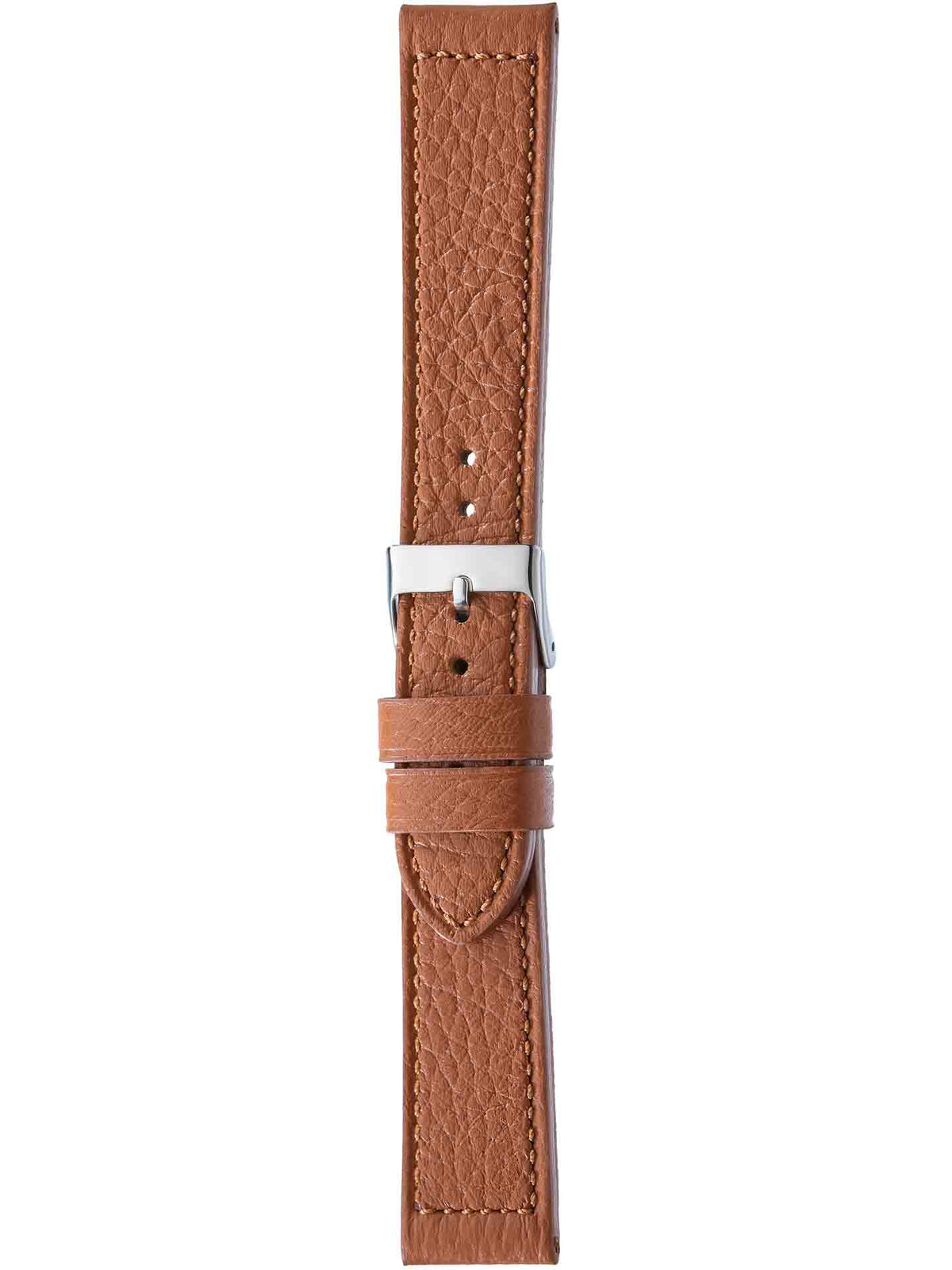 Herzog Cervo-Chrono Lederarmband Hellbraun