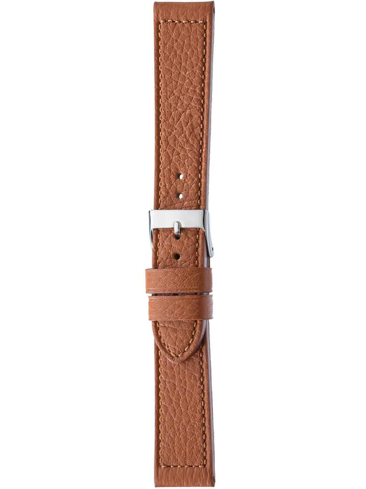 Herzog Cervo-Chrono Lederarmband Hellbraun