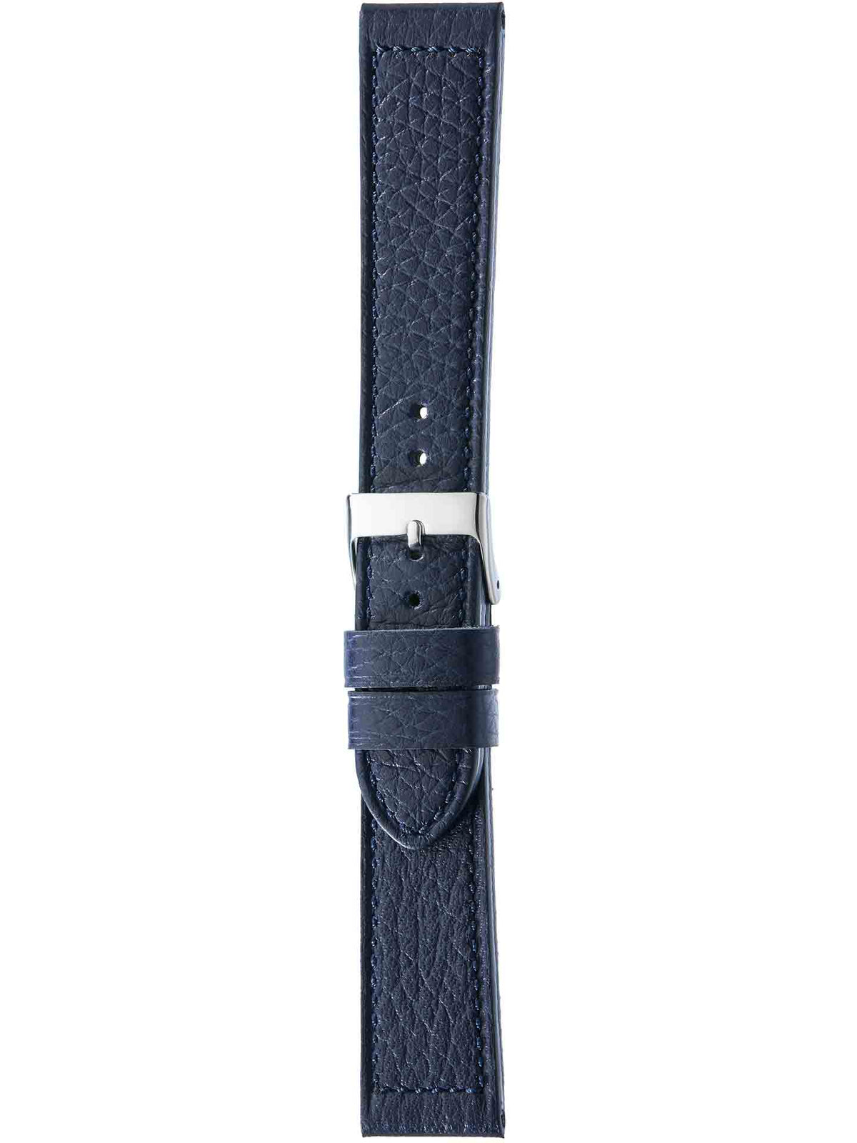 Herzog Cervo-Chrono Lederarmband Nachtblau
