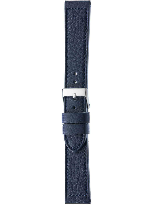 Herzog Cervo-Chrono Lederarmband Nachtblau