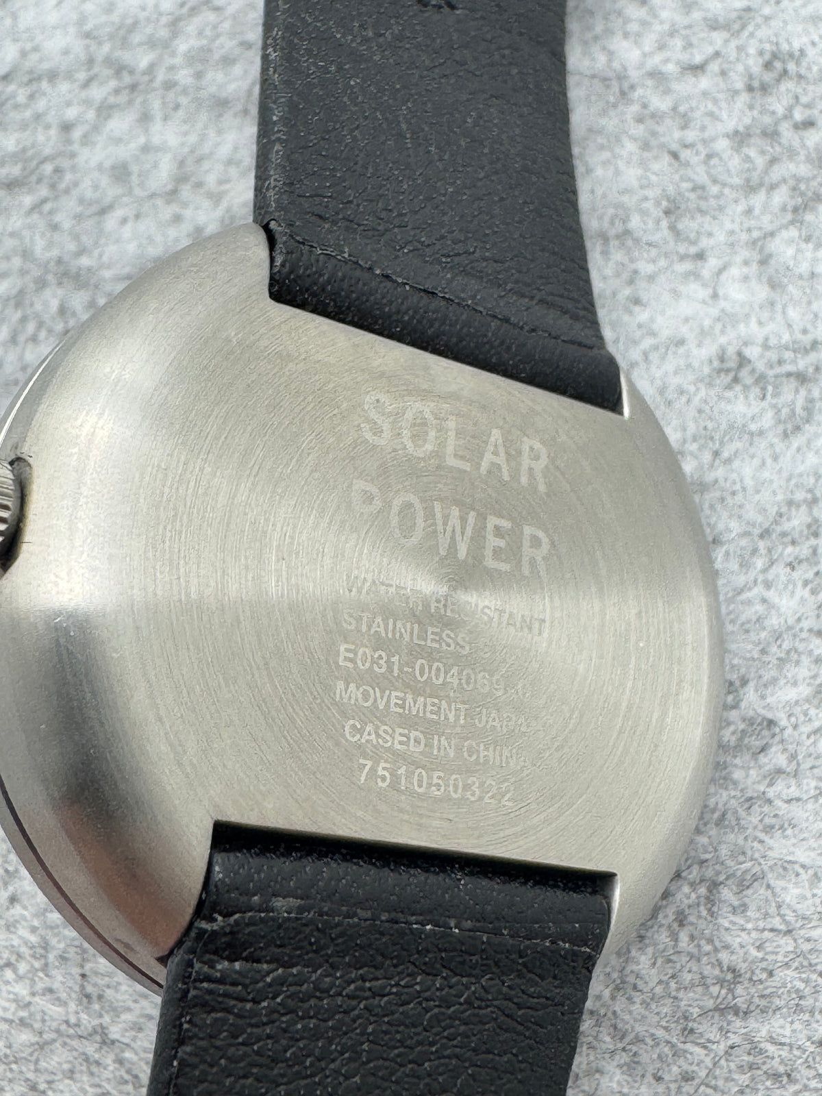 MUJI Solar – Wristwatch with Citizen Solar Movement and Zero-Digit Dial – Very Well Preserved