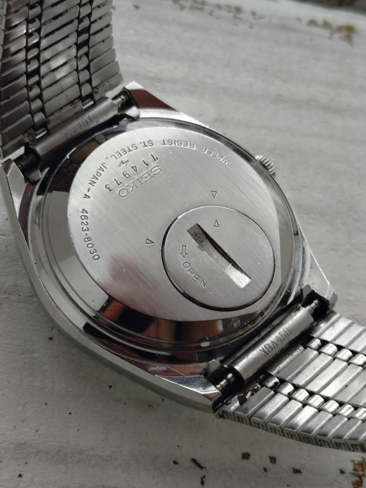 Seiko Quartz Type II – Réf. 4623-8030 – Calibre 4623, Daini Seikosha – cadran dégradé vert – janvier 1977