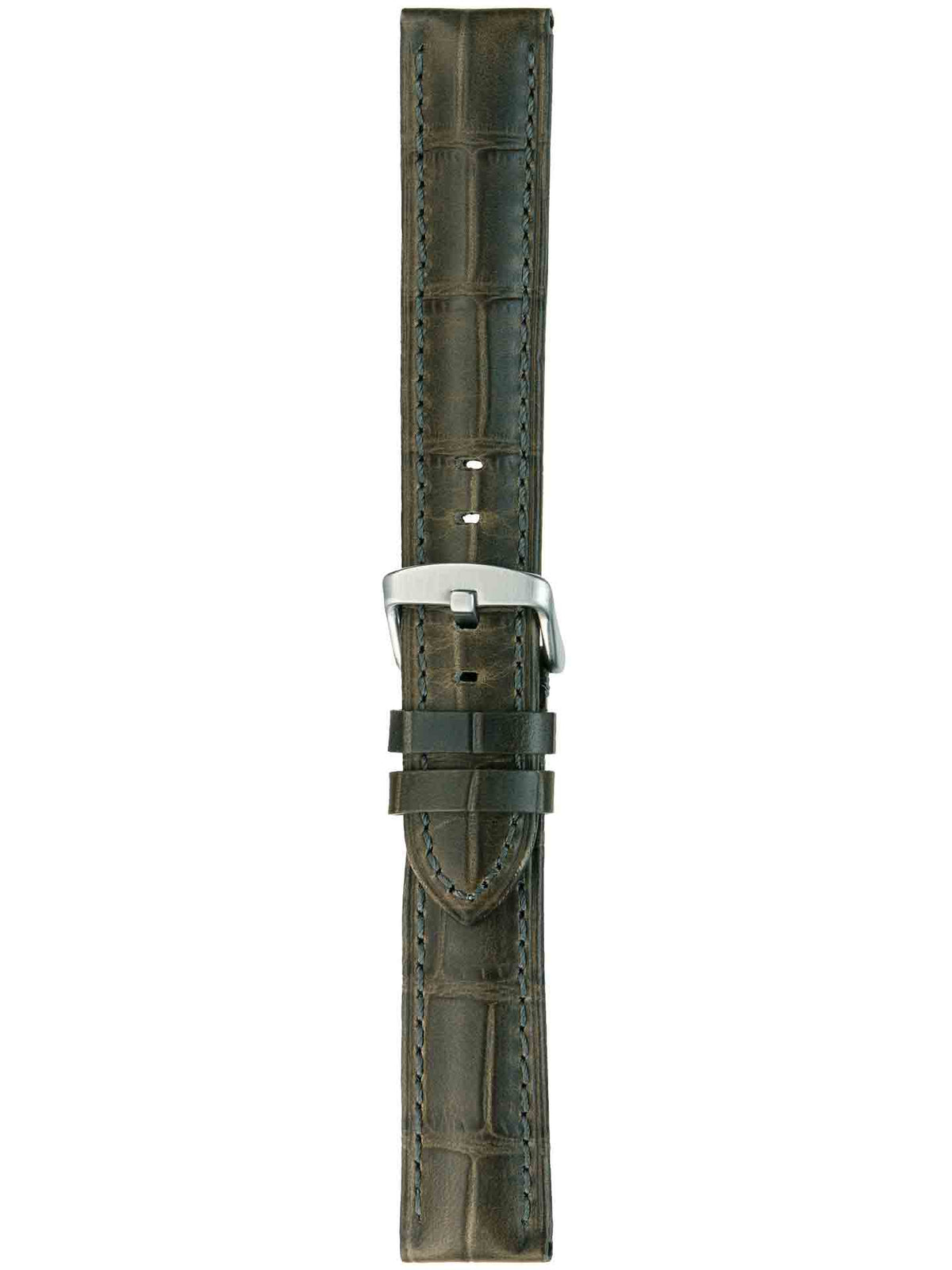 Herzog Louisiana-Chrono Lederarmband Grau