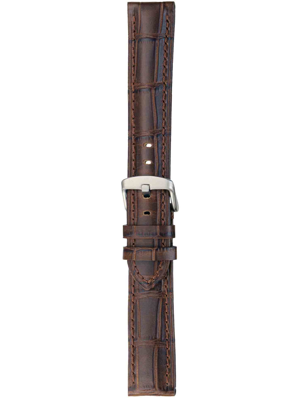 Herzog Louisiana-Chrono Lederarmband Braun