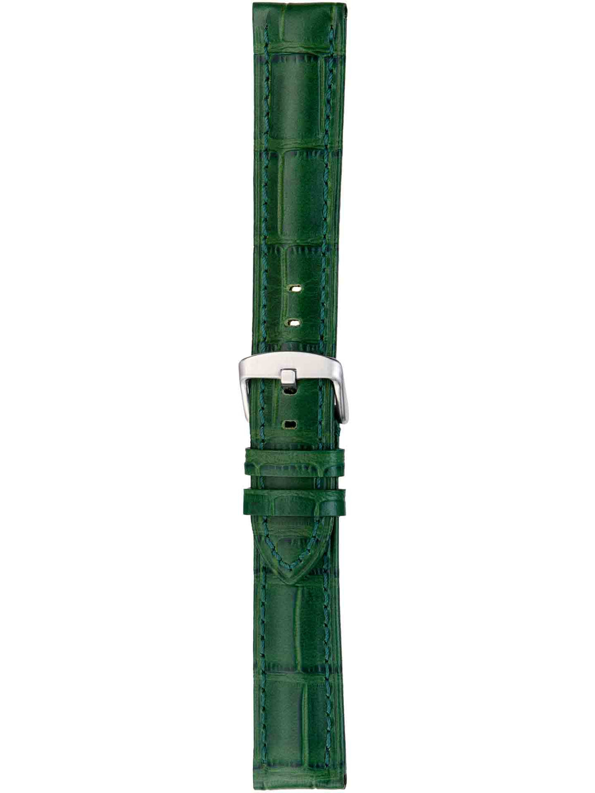 Herzog Louisiana-Chrono Lederarmband Grün