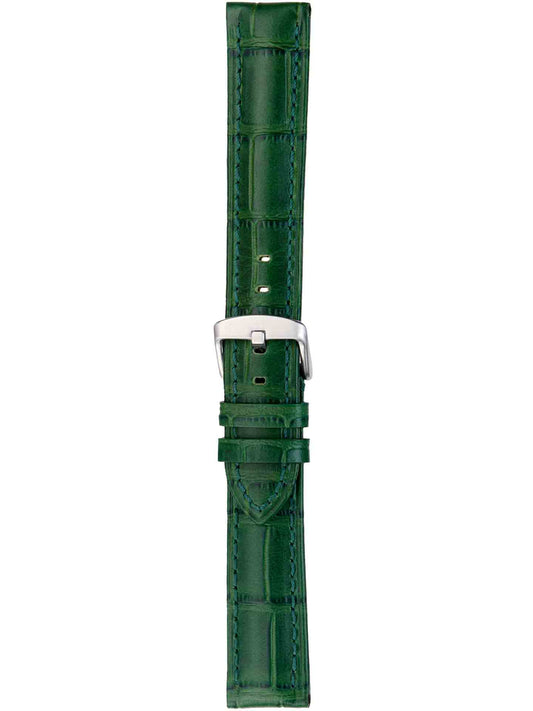 Herzog Louisiana-Chrono Lederarmband Grün