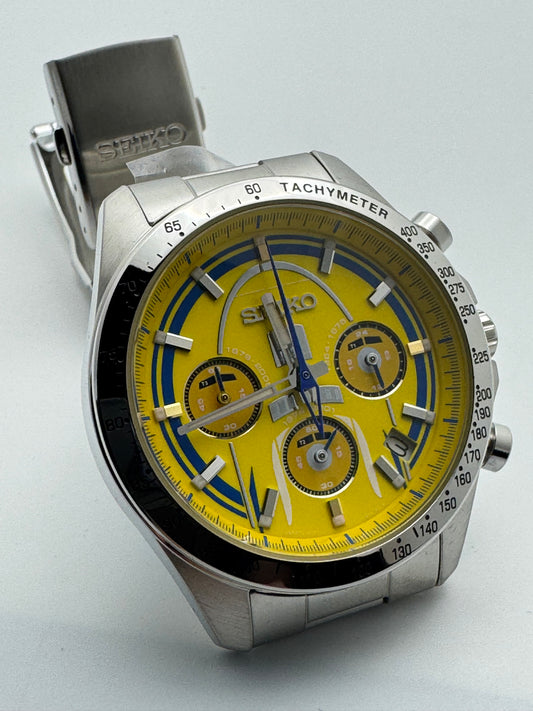 Seiko × Shinkansen Class 923 „Doctor Yellow T4 – Last Run" – Gedenkchronograph Nr. 4244 von 5.000 – ungetragen mit Box und Zertifikat