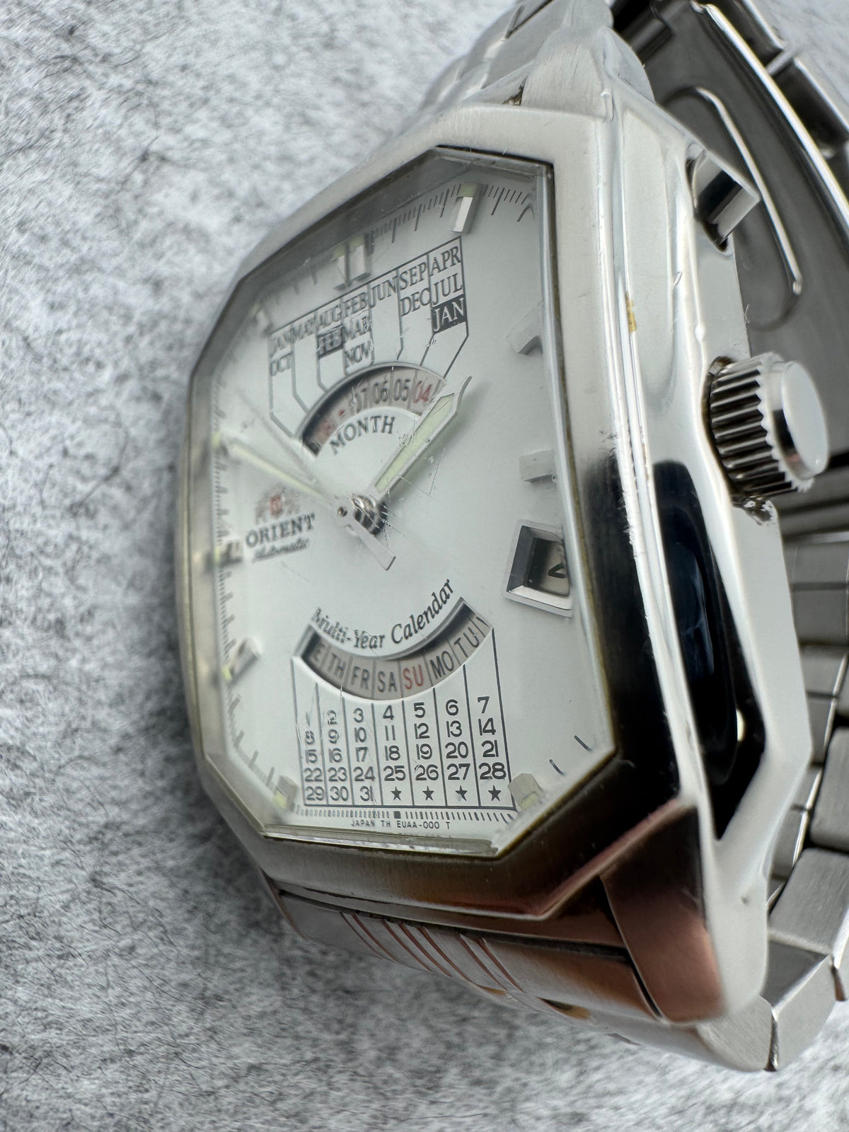 Rare Orient Multi-Year Calendar – Automatic – Ref. EUAA-C0 CS – octagonal stainless steel case – 50 m