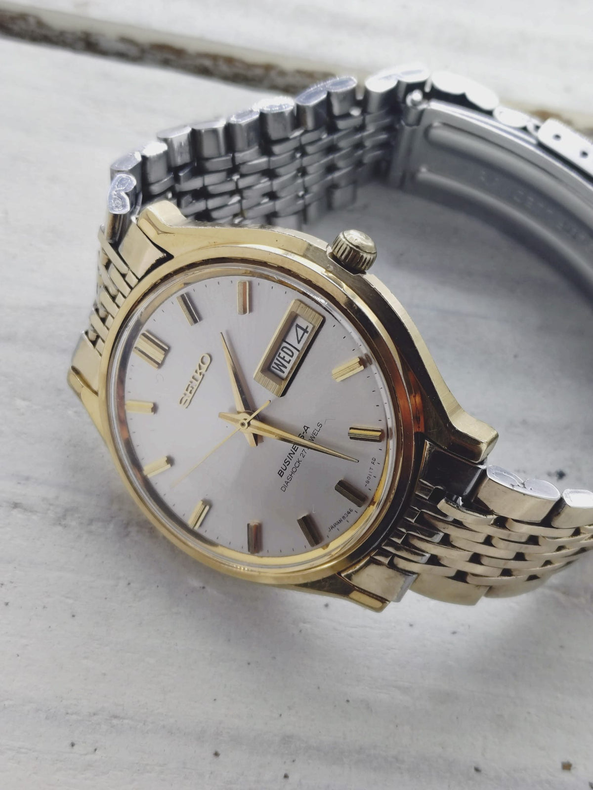 Seiko Business-A 8346-8000 – February 1971 – Diashock 27 Jewels, Day/Date – Original Bracelet – Serviced 2026