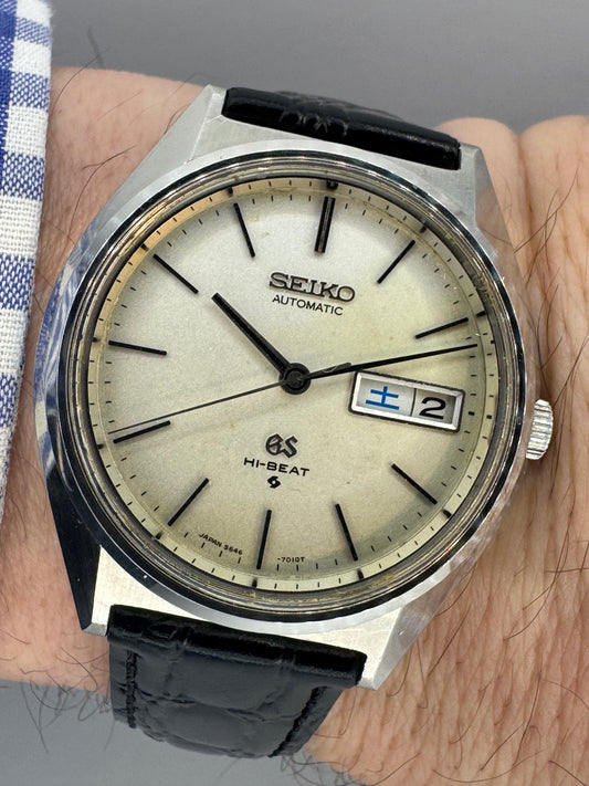 Grand Seiko 56GS Hi-Beat 5646-7010 – Mars 1973 – Jour-Date, Suwa, révisée