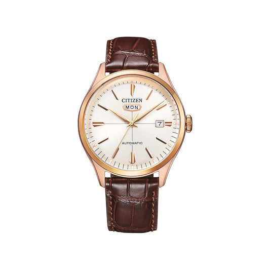Citizen Herrenuhr Automatik 40mm Tag Datum - Ref. NH8393-05AE