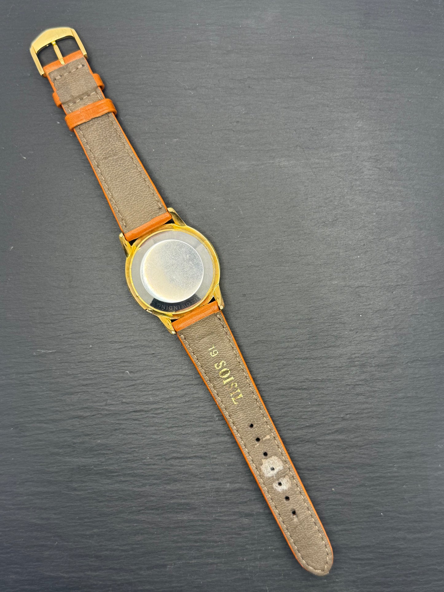 Seiko Seikomatic Ref. 15007DE, goldplattiert, frisch in Japan revidiert, mit NOS-Lederband, frühe 60er Jahre