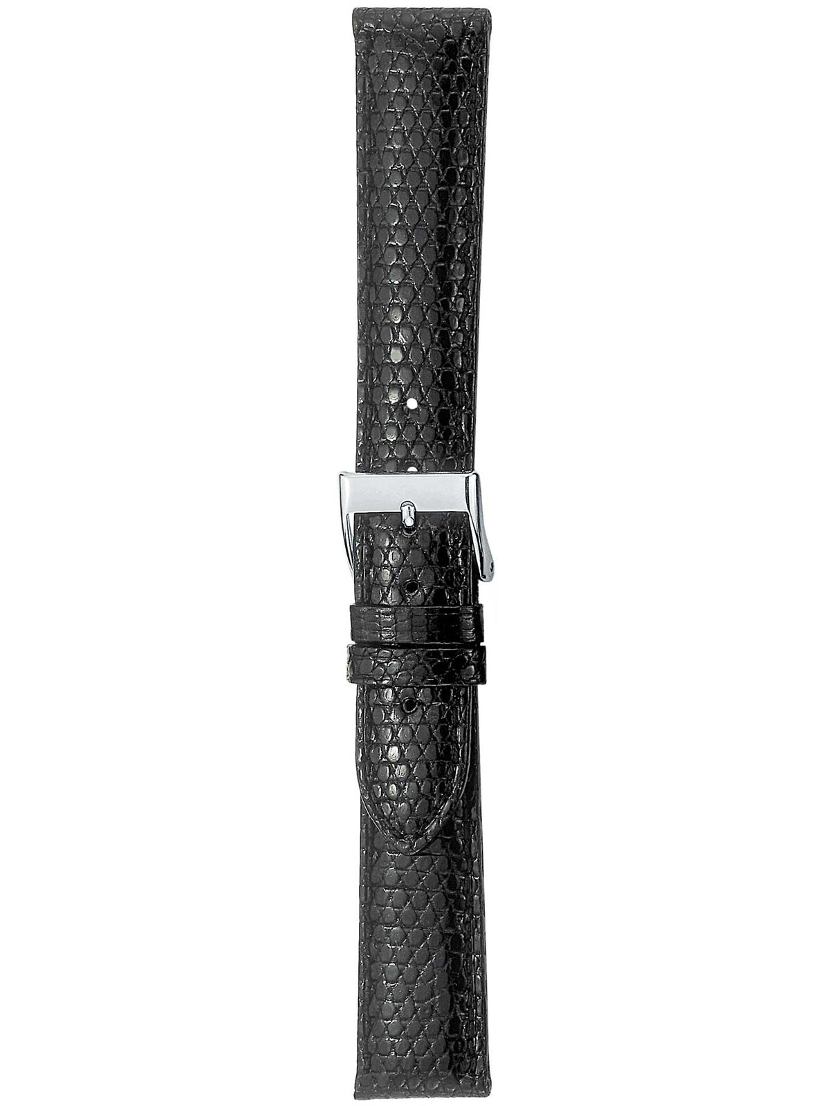 Herzog Echt Eidechse Lederarmband Schwarz