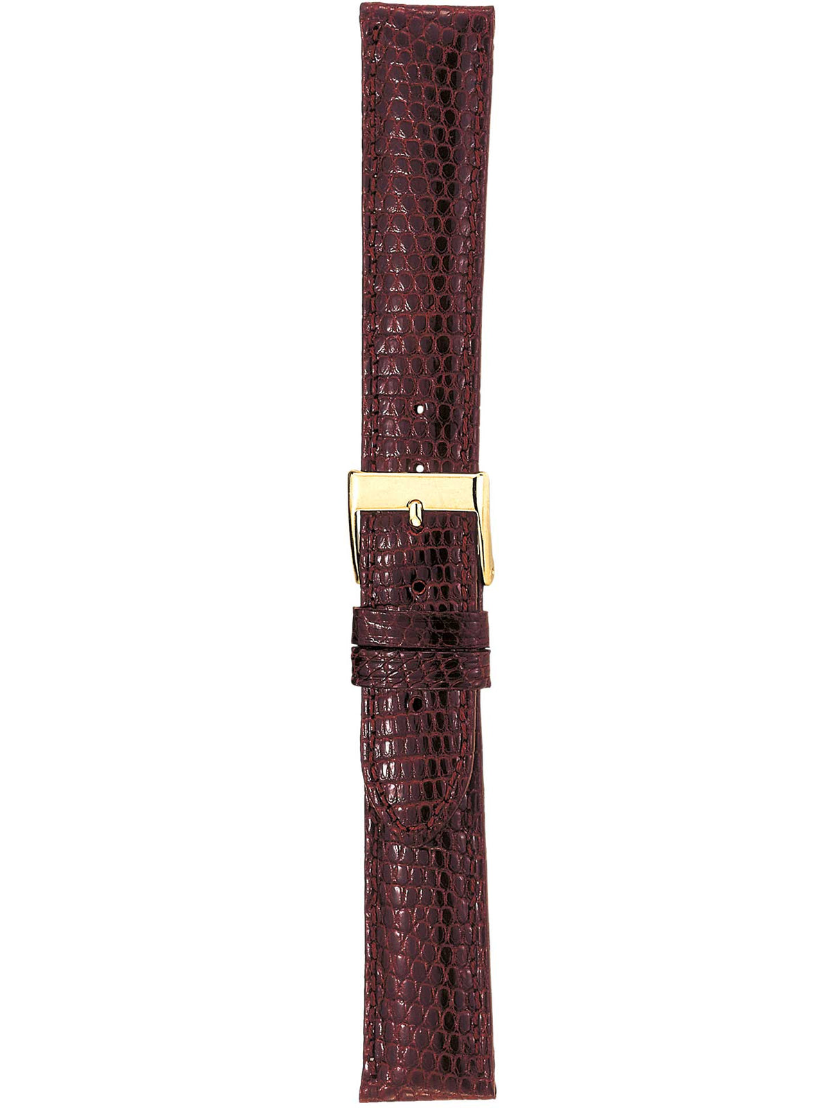 Herzog Echt Eidechse Lederarmband Bordeaux